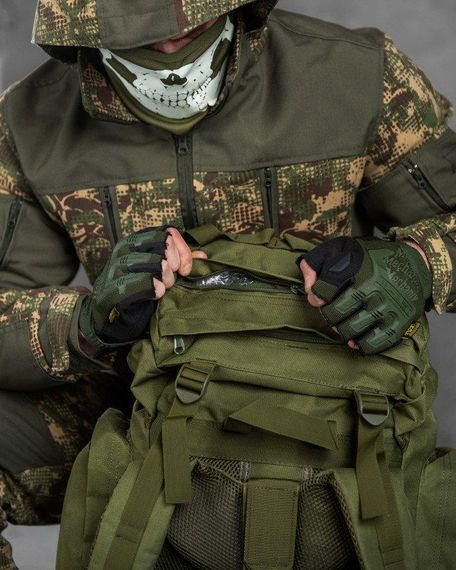 Рюкзак рамный большой армейский для переноса 70л. +  Чехол накидка от влаги | Зображення 8