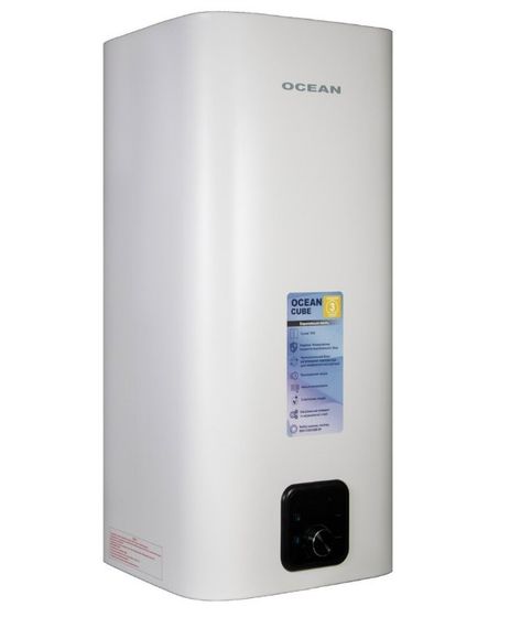 Водонагрівач Ocean CUBE 50 Л, 2,0 кВт, "мокрий, ТЕН, прямокутний, вертикальний, білий (RZF50D-4 ET+WT) | Зображення 8