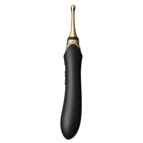 Мультифункціональний вібратор Zalo — Bess 2 Obsidian Black, 4 насадки, підігрів Sex Aura | Зображення 8