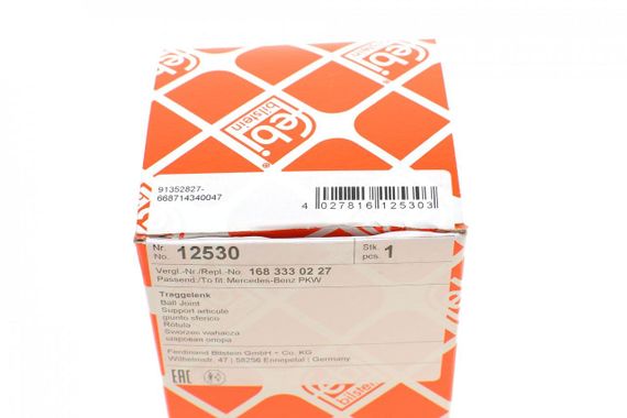 Опора шаровая передняя снизу Mercedes Benz A-class W168 97-04 12530 | Зображення 5
