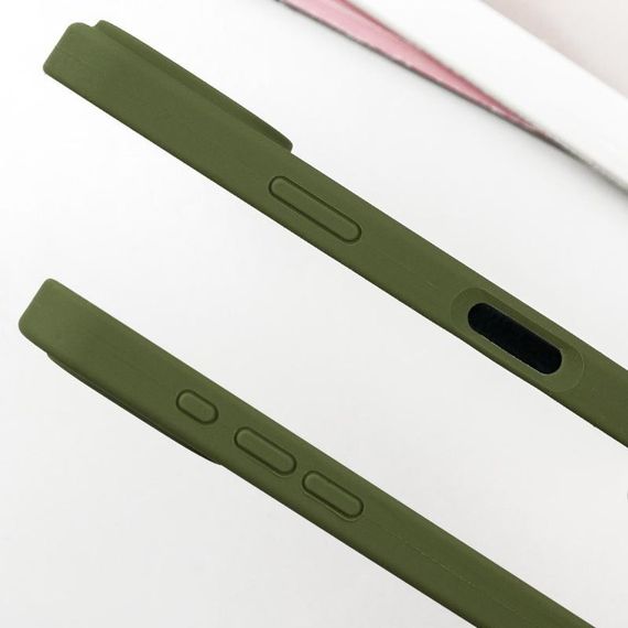 Чохол Silicone Case Full Protective (AA) для Apple iPhone 16 Pro Max (6.9") Зелений / Dark Olive | Зображення 3