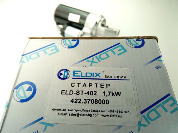 Стартер ГАЗ 402 дв. з редуктором на пост. магнітах, Eldix (ELD-ST-G402) (4022-3708000) | Зображення 1