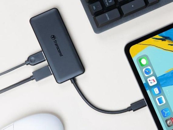 Хаб Transcend USB Type-C HUB 6 ports microSD/SD Black (TS-HUB5C) | Зображення 4