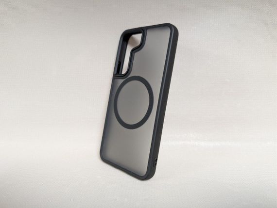 Чохол для Samsung Galaxy S22 / Самсунг Гелаксі С22, WAVE, матовий, soft-touch, MagSafe, напівпрозорий, чорний | Зображення 1