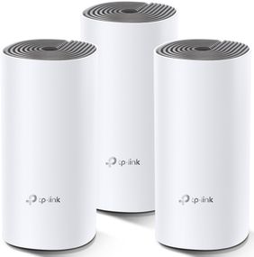 Маршрутизатор TP-Link  DECO E4 3PK AC1200 2xFE LAN/WAN MU-MIMO MESH (DECO-E4-3-PACK)