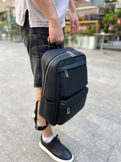 Чоловічий шкіряний  рюкзак для ноутбука і подорожей Tiding Bag SB-133863 | Зображення 2