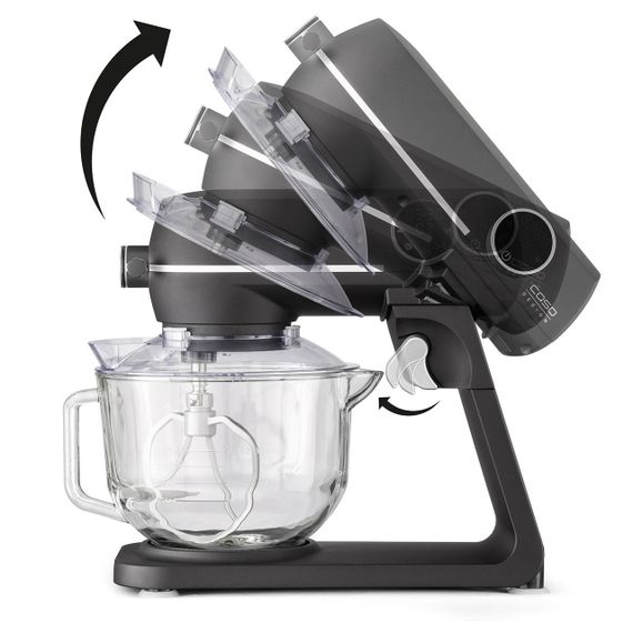 Кухонный комбайн тестомес CASO KM 1800 Black-G 1800W | Зображення 5