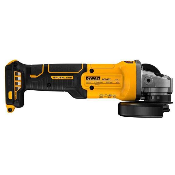Шлифмашина угловая - болгарка аккумуляторная бесщёточная DeWALT DCG407NT | Зображення 2
