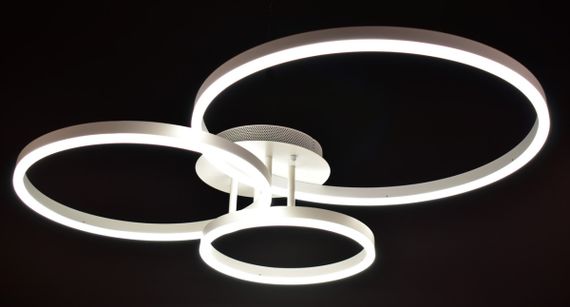 Люстра світлодіодна стельова LED світильник для квартири на стелю лед з пультом 25832 Білий 14х70х80 см. | Зображення 4