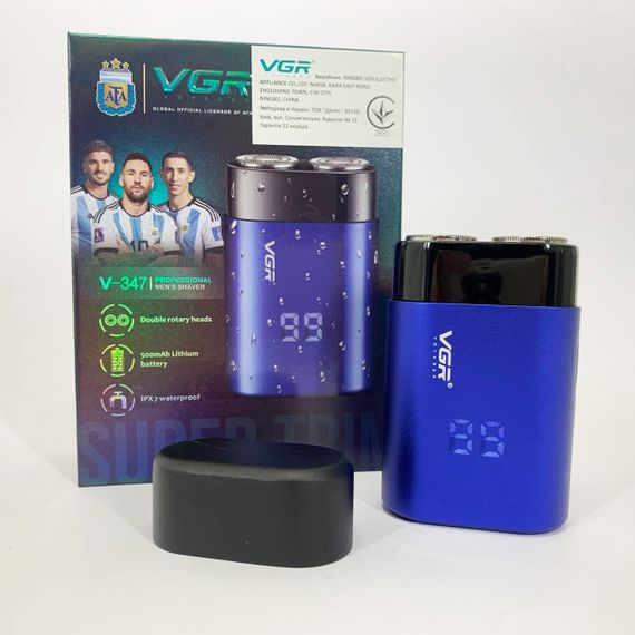 Электробритва VGR V-347. Цвет: синий | Зображення 8