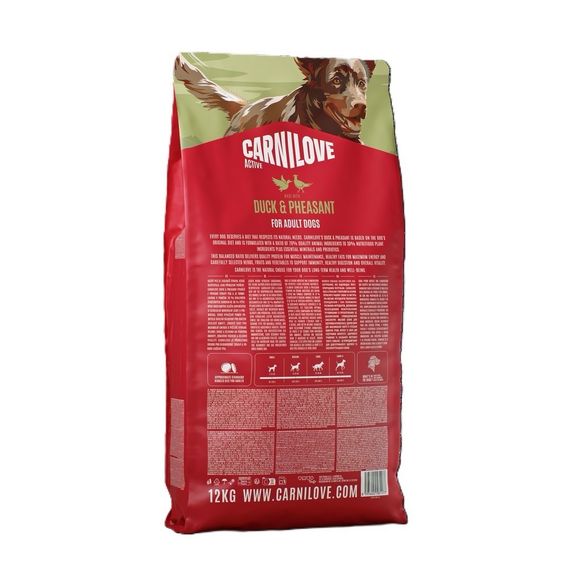 Сухий корм для собак з качкою та фазаном Carnilove Active Duck & Pheasant, 12 кг | Зображення 1