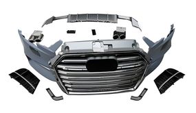 Передний бампер RS-Style V-2 (HB/SD, 2016-2020) для Ауди A3