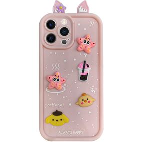 Чехол TPU Toys Case with Ears для Apple iPhone 15 Pro Max (6.7") Light Pink
