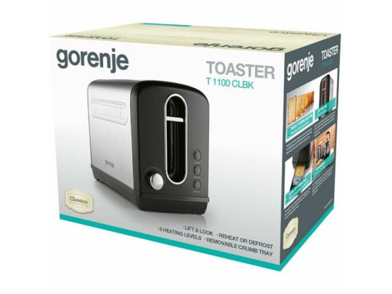 Тостер Gorenje T-1100-СLBK 1100 Вт черный | Зображення 4