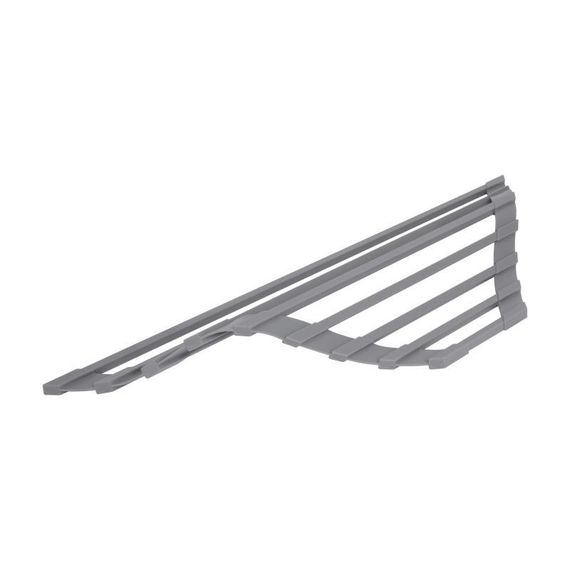 Сушарка на кухонну мийку кутова Lidz Acsis LA17 Gray, квадратна основа, для посуду 430х175 мм LDACSLA17GRA49770 | Зображення 3