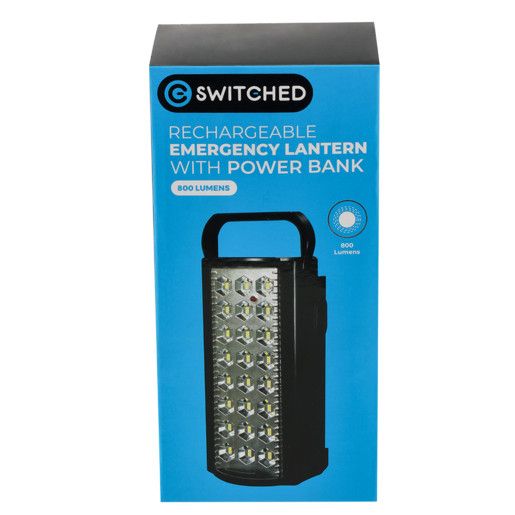 Switched Rechargeable Emergency Lantern With Power Bank | Зображення 1
