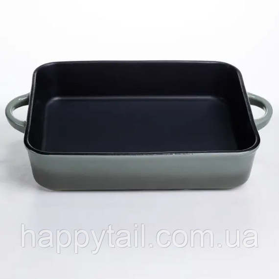 Форма для випікання порцелянова з ручками 29.5х23.5х6.5 см чорний KS-624