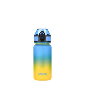 Детская бутылка для воды LittleBig UZSPACE 3020(Yellow-Blue) 350 мл, желто-голубая