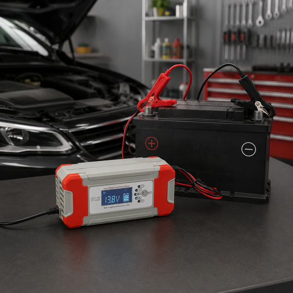 Зарядний пристрій для акумуляторів 8A 12V/24v / Автомобільна зарядка / Зарядка для акумулятора автоЗарядний пристрій для | Зображення 2