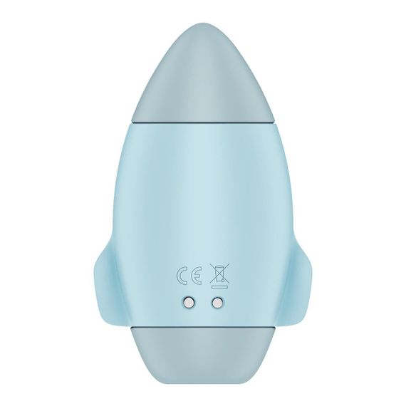 Вакуумный стимулятор с вибрацией Satisfyer Mission Control Blue, 2 независимых мотора | Зображення 4