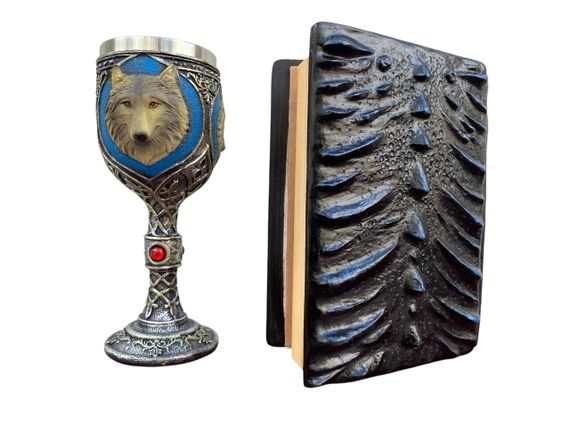 Подарунковий набір Келих 3D Вовки та Блокнот 3D «Книга тіней і Глубін» | Зображення 1