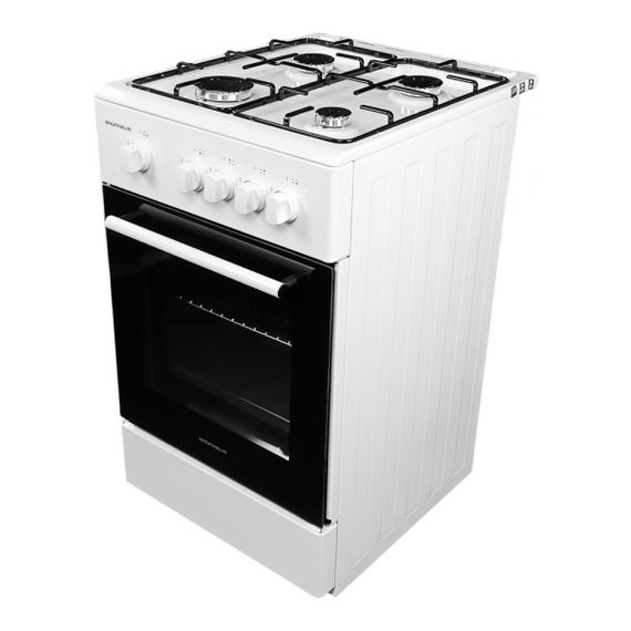Плита газова біла Grunhelm G4F5600W | Зображення 3