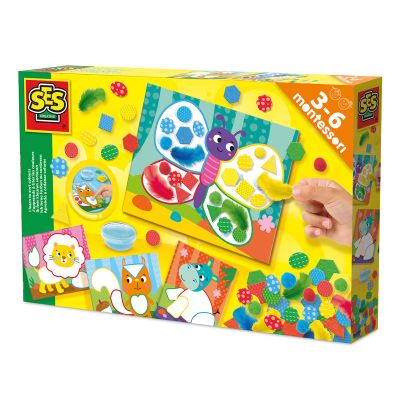 Набор для творчества Ses Creative Montessori Сортуй кольори та матеріали (14062S)