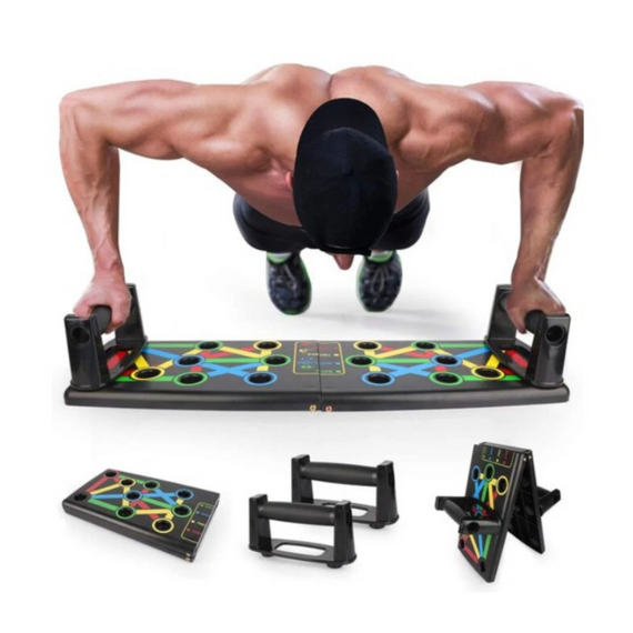 Дошка для віджимань FOLDABLE PUSH UP BOARD, Універсальний тренажер для м'язів 4в1   знижка | Зображення 7