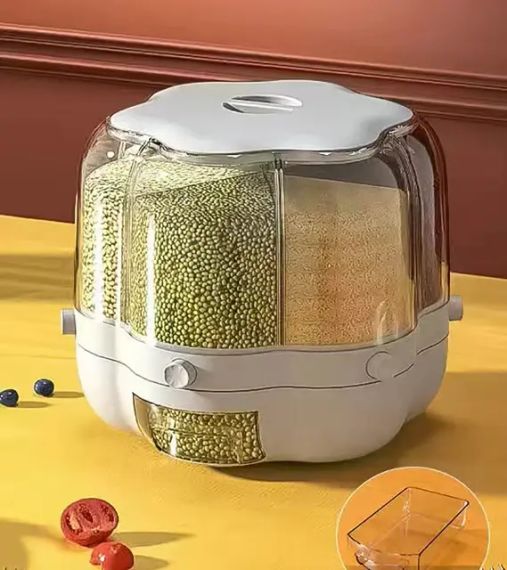 Фигурный органайзер для круп с дозатором 8 л | Зображення 2