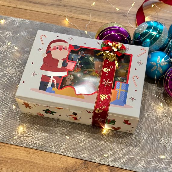 Подарунковий набір пастили “Казка зимових свят” — 25 фруктово-ягідних смаків (450 г) + йогуртова пастила + пастила з горіхами | Зображення 1