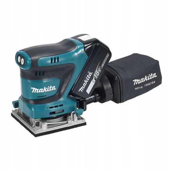 Шліфмашина вібраційна акумуляторна Makita DBO480Z (112x102 мм, 11000-14000 хв-1, BL, LXT, без акумуляторів та зарядного пристрою) | Зображення 7