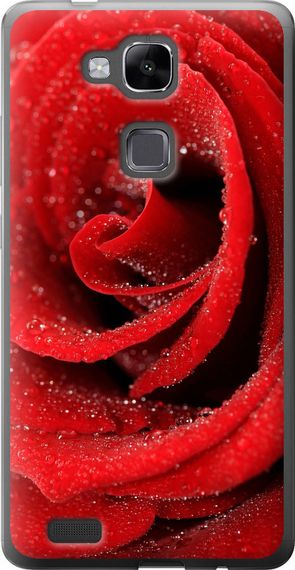 Чехол на Huawei Ascend Mate 7 Красная роза "529u-140-17620"