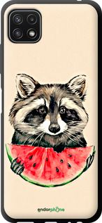 Чохол на Samsung Galaxy A22 5G A226B Єнотик з кавуном "4605b-2581-2448"