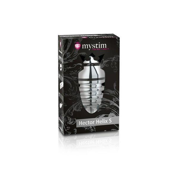 Металлическая анальная пробка Mystim Hector Helix S для электростимулятора, диаметр 4см | Зображення 2