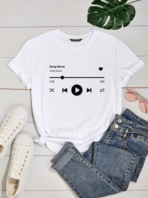 Футболка жіноча з принтом повсякденна L Білий