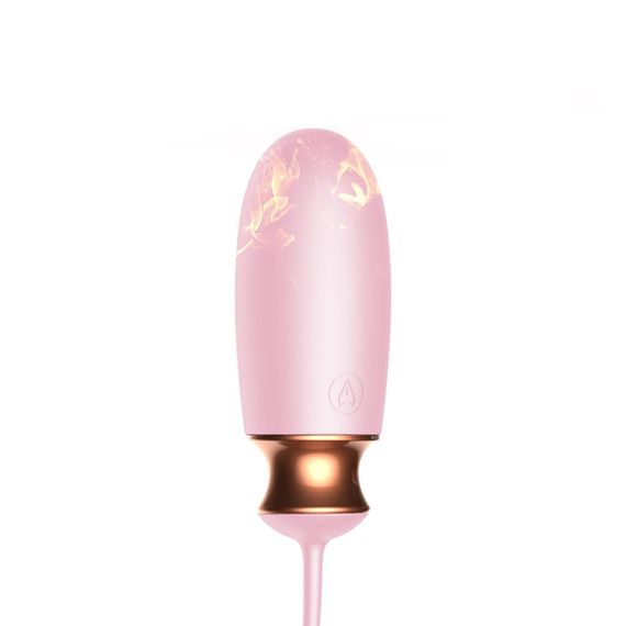 Віброяйце - Vibrating Silicone Love Egg Pink, USB, 10 Function, Heating, Voice Control | Зображення 8