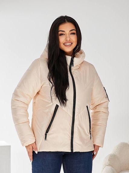 Жіноча демісезонна куртка, арт. 1008, молоко | Зображення 9