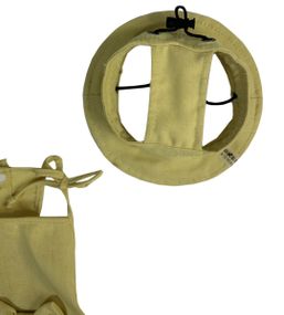 Панамка лляна жовта S-74