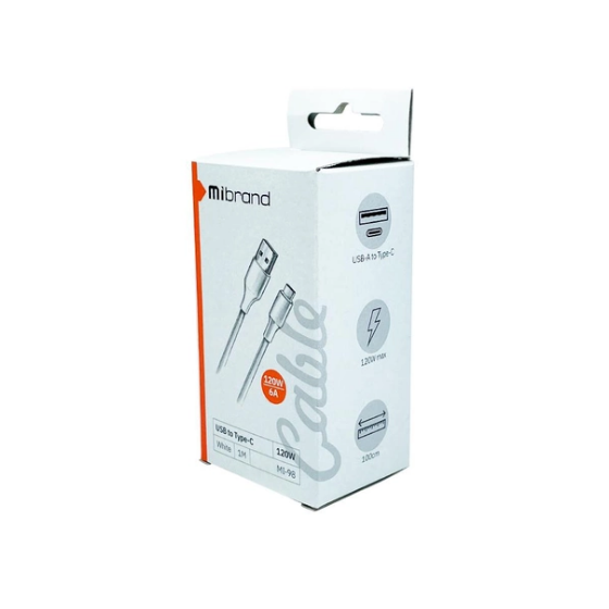 Кабель USB Type-C Mibrand MIDC/98TW PVC Tube Cable 1м білий | Зображення 2