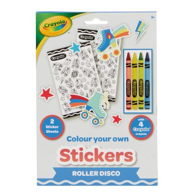 Набор для творчества Crayola Раскраски-наклейки Роллер-диско С карандашами (15754-B) | Зображення 2