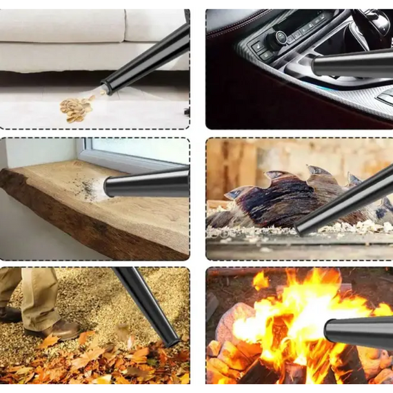 Повітродувка та пилосос 2в1 BLOWER, пилозбірник, повітродувка для збирання листя, з акумулятором | Зображення 8