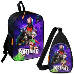 Набір Fortnite 2 в 1: дитячий рюкзак + сумка-слінг , для хлопчика та дівчинки 7–9 років (6121)