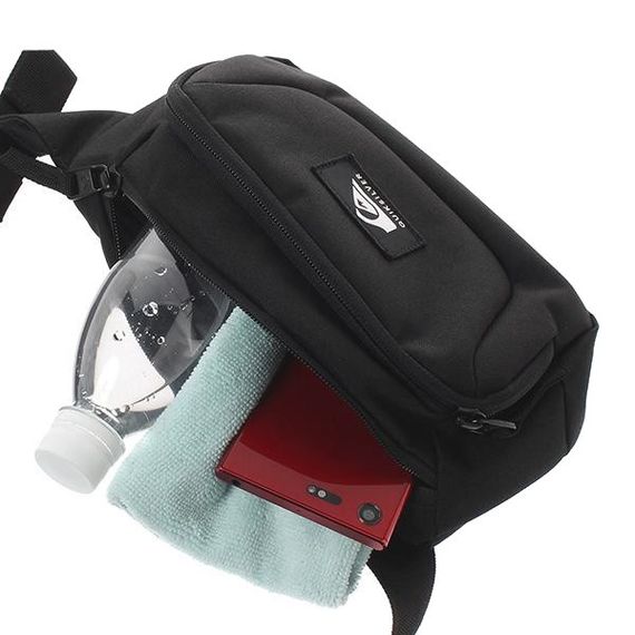 Поясная сумка, бананка Quiksilver Jungler || Waist Pack черная | Зображення 6