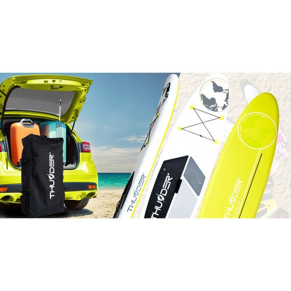 Надувна дошка SUP THUNDER Planet 320 см з веслом Lime | Зображення 1
