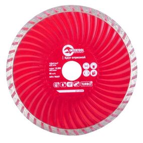 Диск відрізний Turbo, алмазний INTERTOOL CT-20081