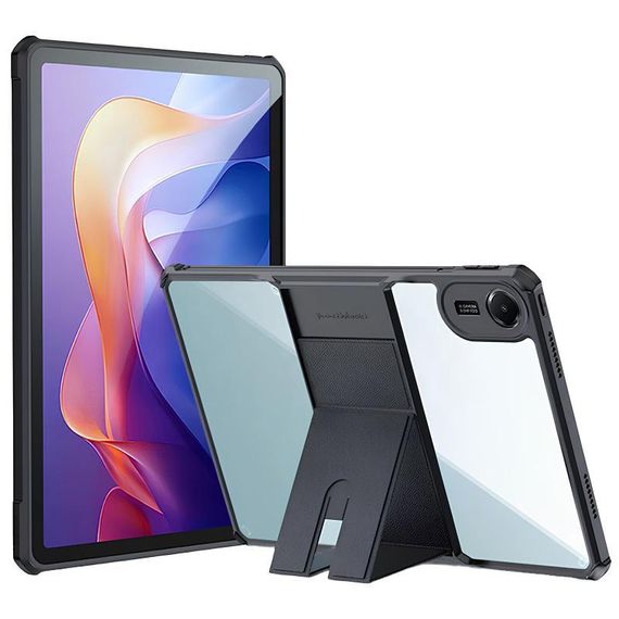 TPU+PC чохол Xundd Stand c посиленими кутами для Xiaomi Redmi Pad 2 (11") Чорний | Зображення 1