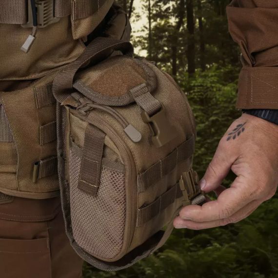 Підсумок аптечка Ukrarmor PRO Койот, тактична аптечка IFAK Cordura 1000 MOLLE, укрармор ЗСУ, військових | Зображення 2