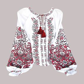 Рубашка Украинская вышиванка 20207112 цвет белый размер 3XL