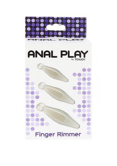 Набір анальних стимуляторів Toy Joy Anal Play Finger Rimmer Finger Rimmer прозорий, 3 шт. sexstyle | Зображення 2