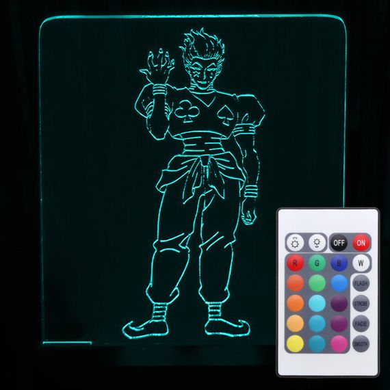 Акриловий світильник-нічник з пультом 16 кольорів Хісока Мороу (Hisoka Morou) tty-n000054